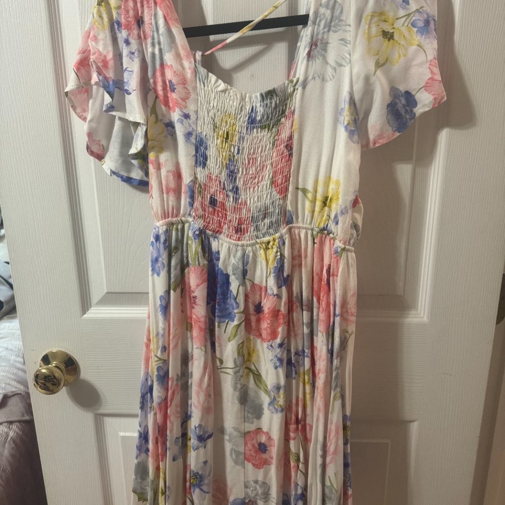 White Birch Floral Dress L NWOT - Picture 4 of 4